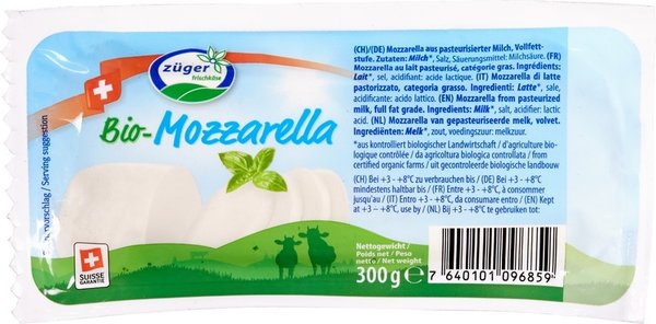 Mozzarella 300 gram stuk