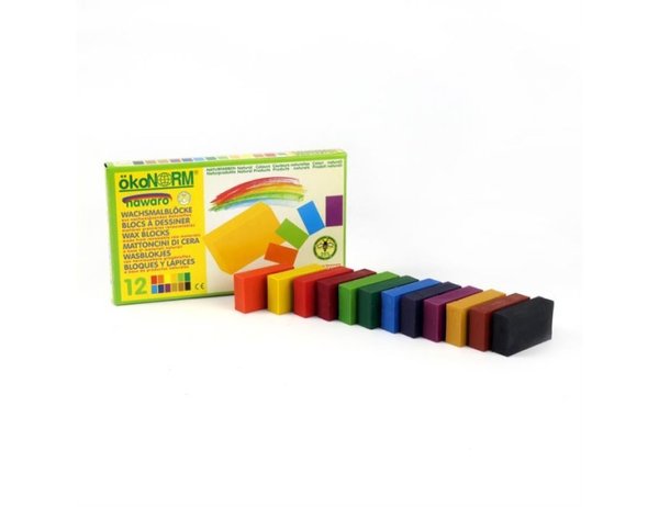 Wax blocks nawaro 12 - color set